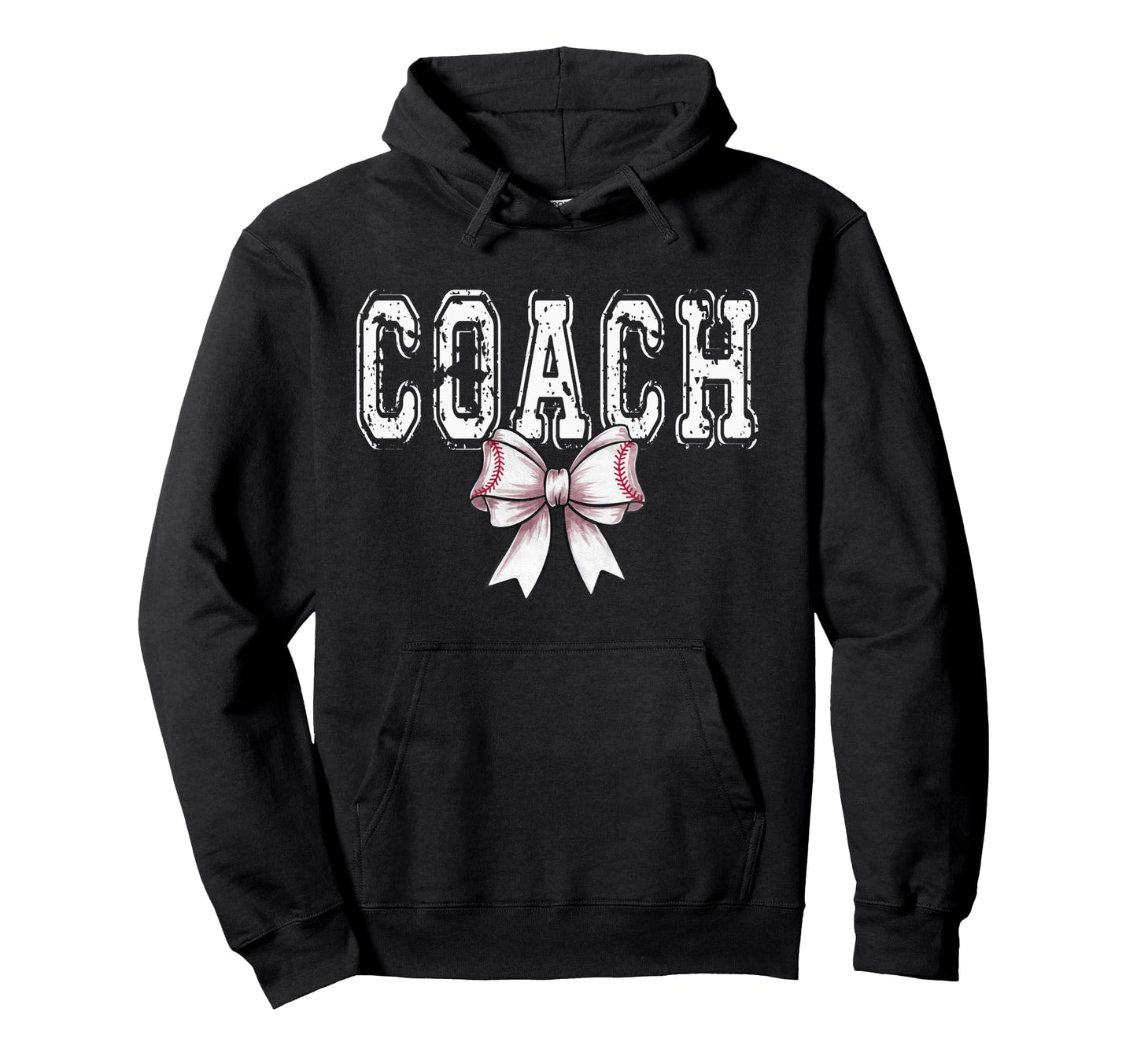 Coquette Baseball Coach Spirit Hoodie - Aesthetic Graphic Men Women - T-Shirt, Sweatshirt, Hoodie