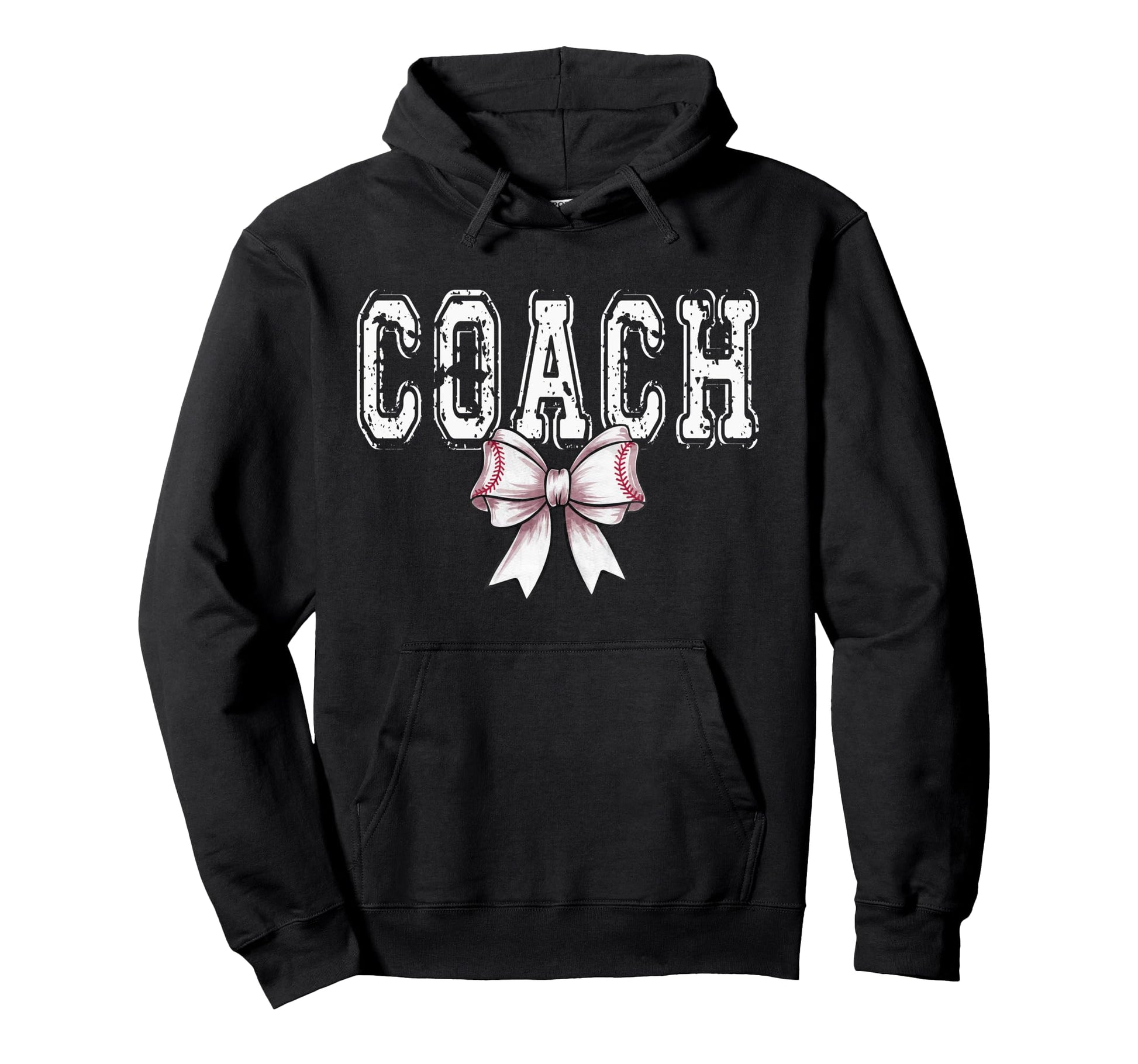 Coquette Baseball Coach Spirit Hoodie - Aesthetic Graphic Men Women - T-Shirt, Sweatshirt, Hoodie