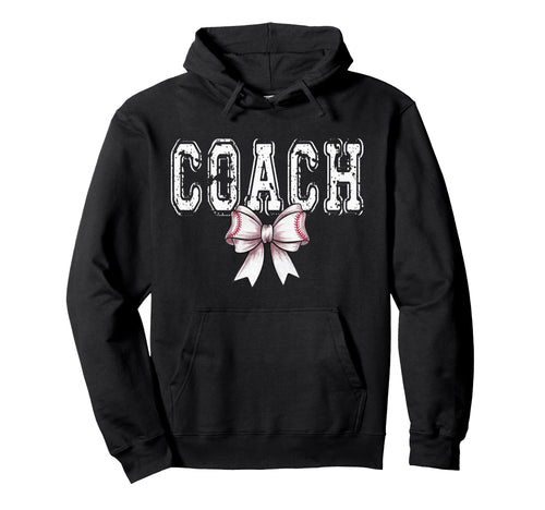 Coquette Baseball Coach Spirit Hoodie - Aesthetic Graphic Men Women - T-Shirt, Sweatshirt, Hoodie