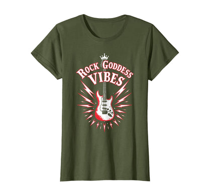 Rock Goddess Vibes Womens Band T-Shirt - Trendy Graphic Men Women - T-Shirt, Sweatshirt, Hoodie