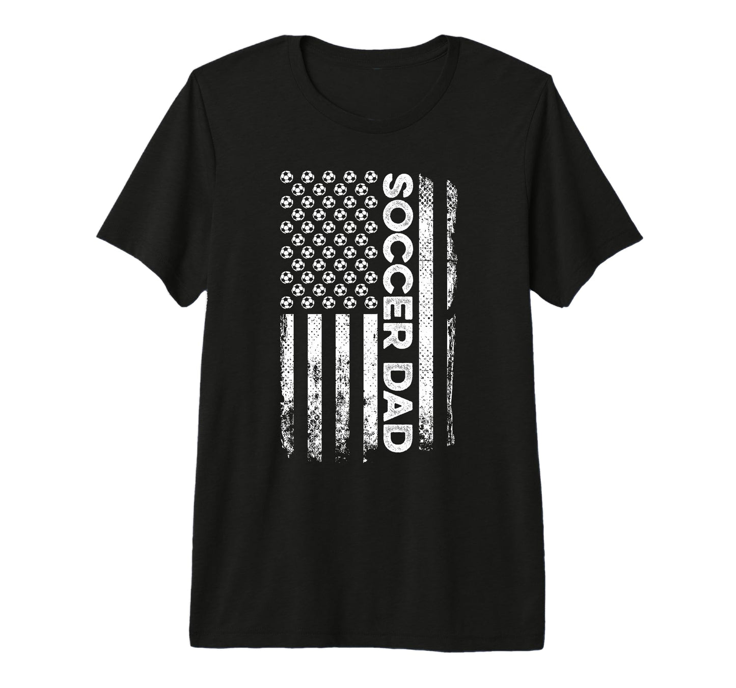 Mens Soccer Dad American Flag T-Shirt - Casual Everyday Wear Men Women - T-Shirt, Sweatshirt, Hoodie