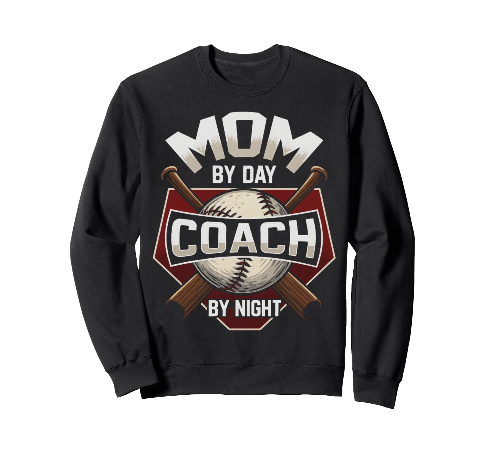 Mom Day Coach Night Baseball Sweatshirt - Novelty Apparel Unisex - T-Shirt, Sweatshirt, Hoodie
