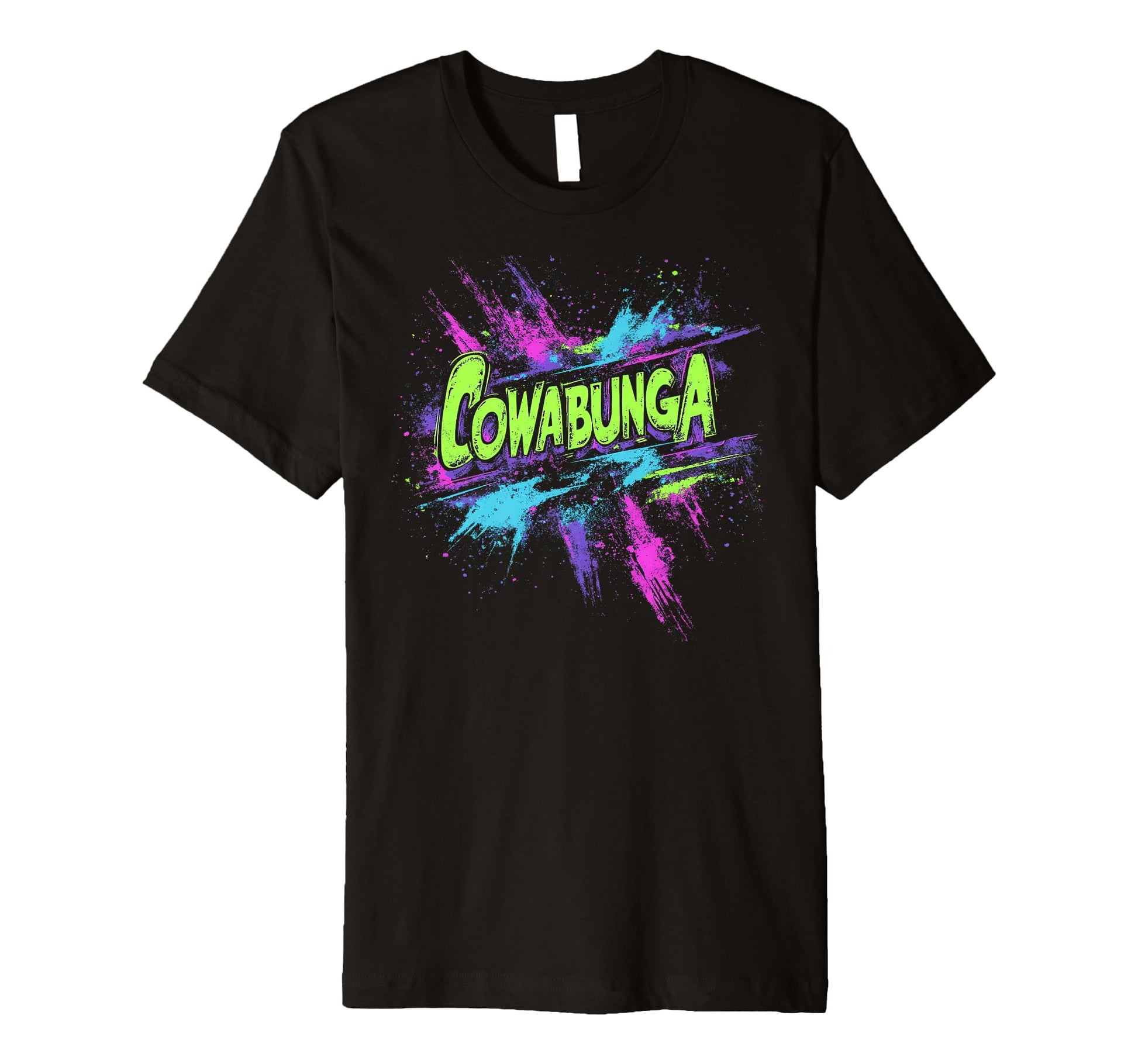 Cowabunga 80S 90S Nostalgia Slang T-Shirt - Custom Art Print for Adults - T-Shirt, Sweatshirt, Hoodie