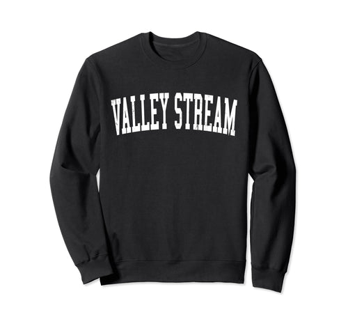 Valley Stream Ny Distressed White Sweatshirt - Custom Art Print Men Women - T-Shirt, Sweatshirt, Hoodie