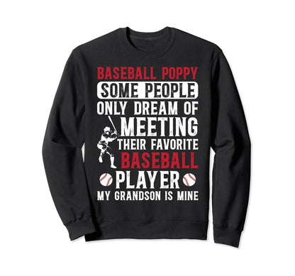 Favorite Baseball Player Poppy Sweatshirt - Novelty Apparel Unisex - T-Shirt, Sweatshirt, Hoodie