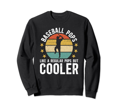 Baseball Pops Grandpa Pops Baseball Sweatshirt - Trendy Graphic Men Women - T-Shirt, Sweatshirt, Hoodie