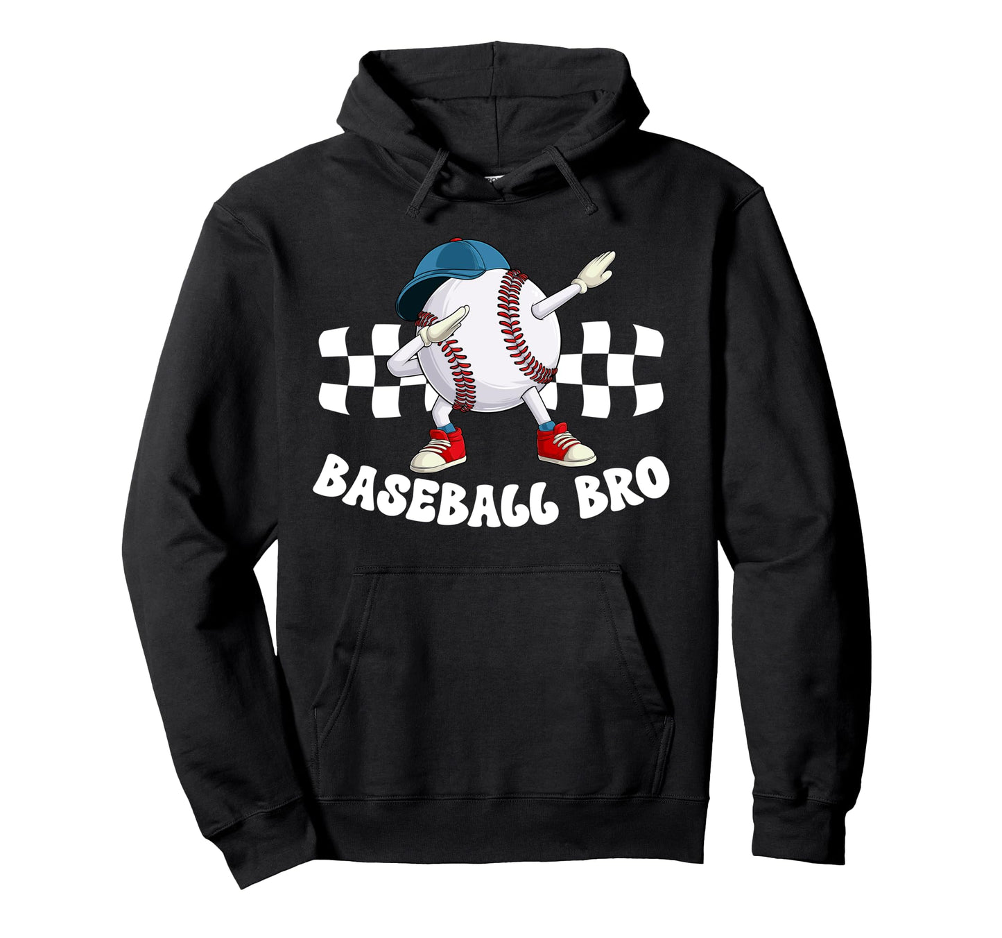 Baseball Bro Funny Baseball Brother Hoodie - Novelty Apparel for Adults - T-Shirt, Sweatshirt, Hoodie