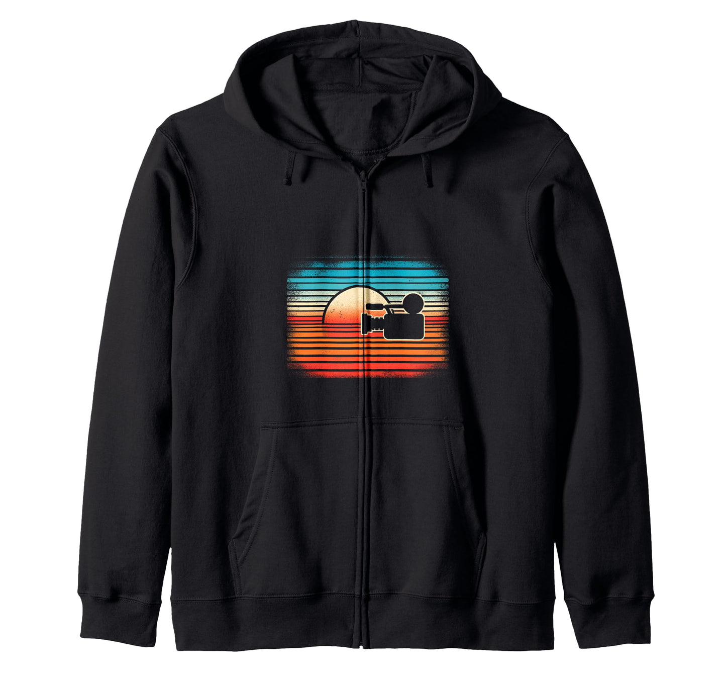 Sunset Camera Sweatshirt - Aesthetic Graphic for Adults - T-Shirt, Sweatshirt, Hoodie
