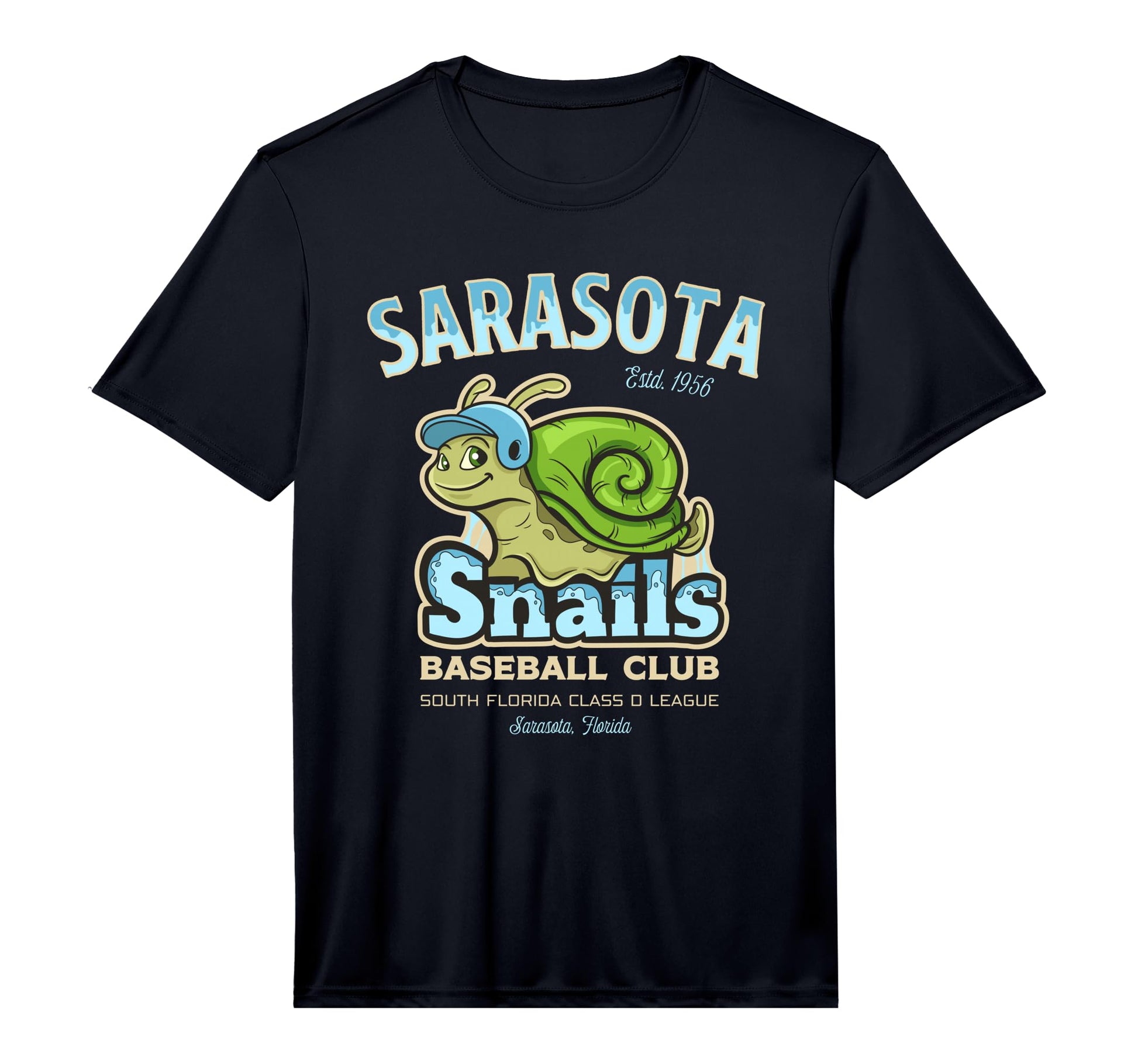 Sarasota Snails Minor League Baseball T-Shirt - Graphic Print Men Women - T-Shirt, Sweatshirt, Hoodie