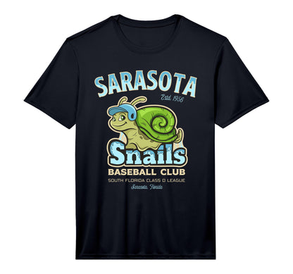Sarasota Snails Minor League Baseball T-Shirt - Graphic Print Men Women - T-Shirt, Sweatshirt, Hoodie