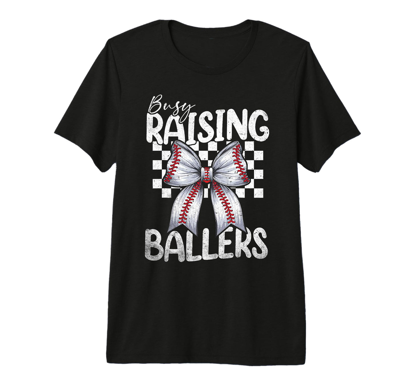 Busy Raising Ballers Baseball Mom T-Shirt - Graphic Print Men Women - T-Shirt, Sweatshirt, Hoodie