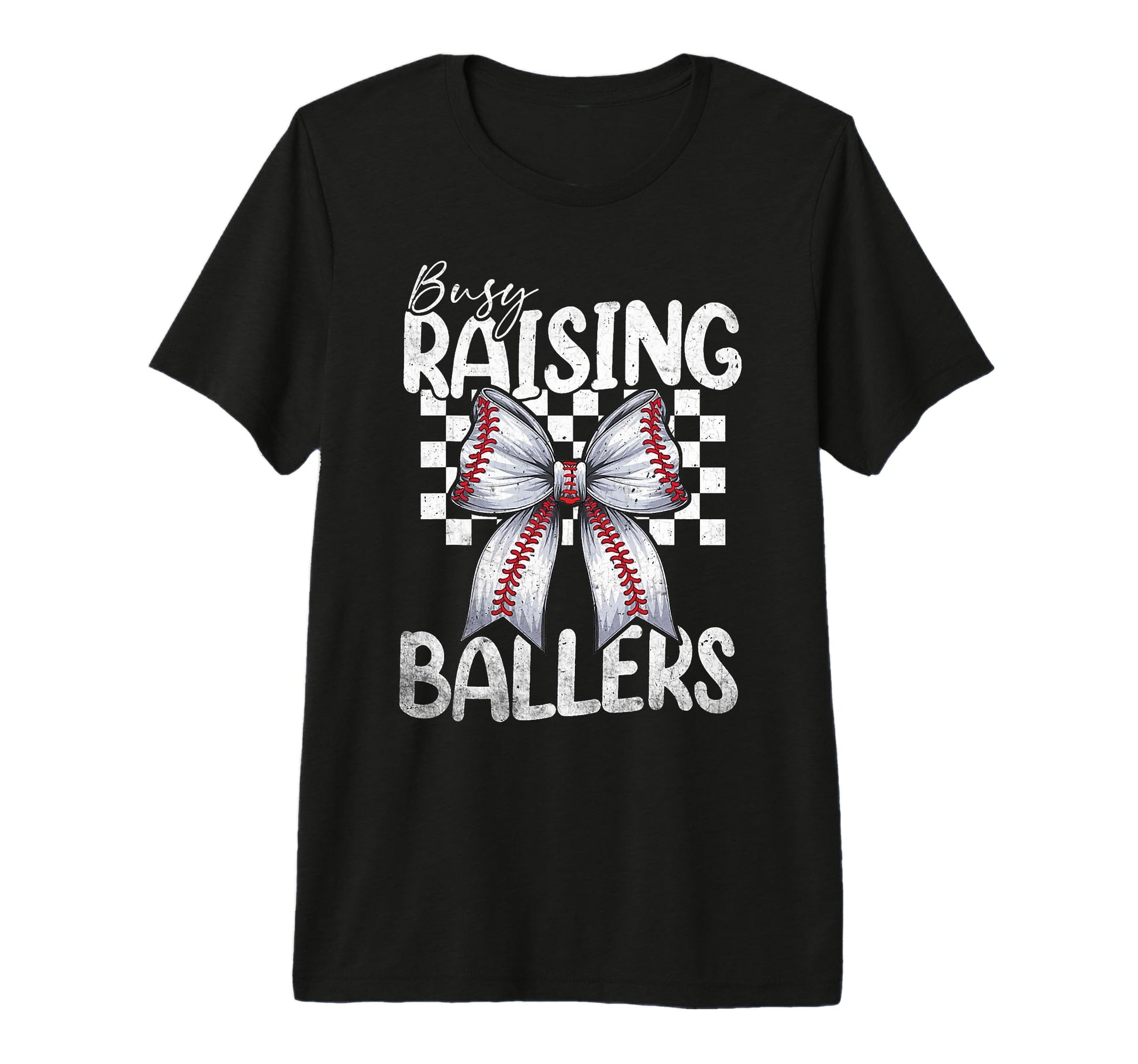 Busy Raising Ballers Baseball Mom T-Shirt - Graphic Print Men Women - T-Shirt, Sweatshirt, Hoodie