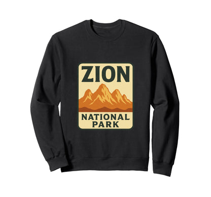 Zion National Park Utah Hiking Sweatshirt - Minimalist Print for Adults - T-Shirt, Sweatshirt, Hoodie
