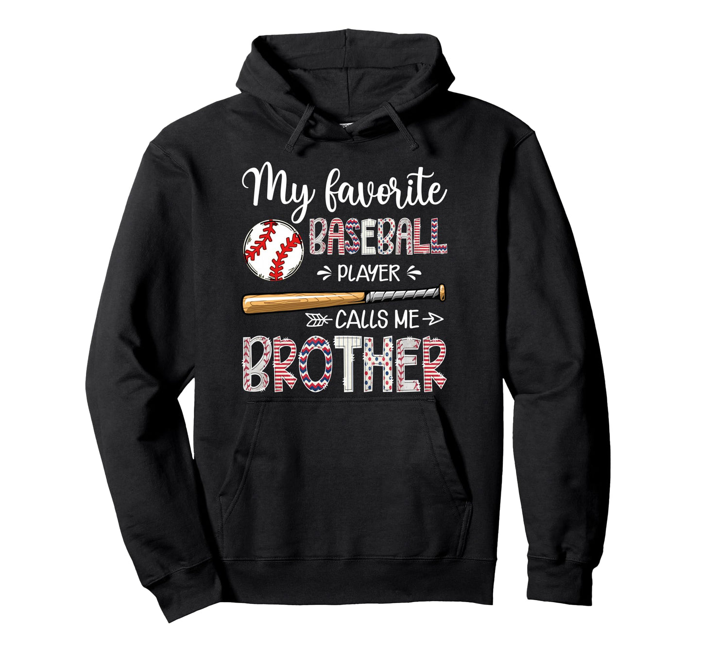 My Favorite Baseball Player Calls Me Hoodie - Custom Art Print for Adults - T-Shirt, Sweatshirt, Hoodie