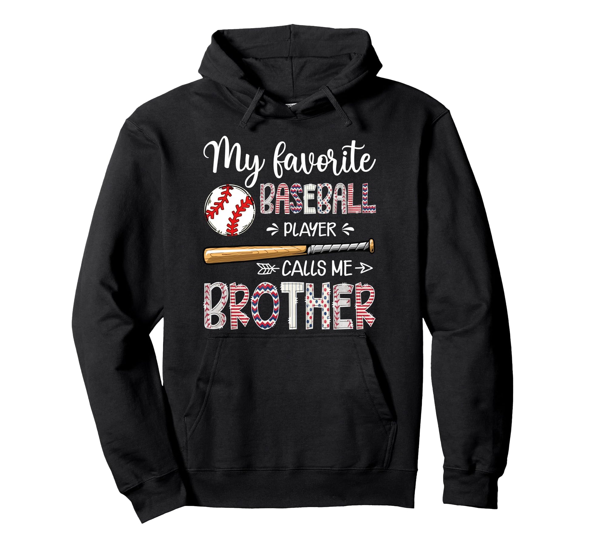 My Favorite Baseball Player Calls Me Hoodie - Custom Art Print for Adults - T-Shirt, Sweatshirt, Hoodie