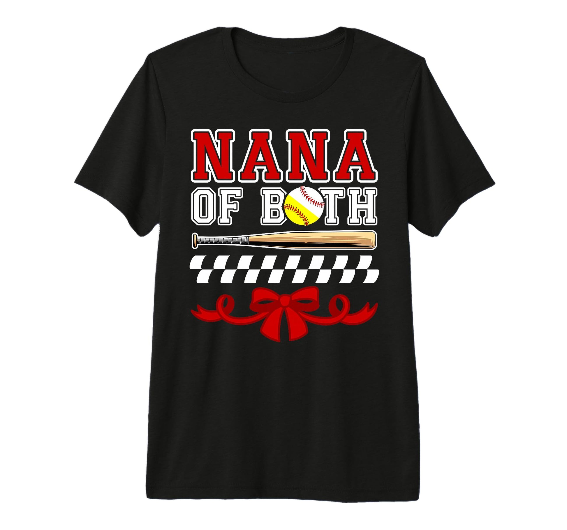 Nana Both Coquette Baseball Softball T-Shirt - Aesthetic Graphic Unisex - T-Shirt, Sweatshirt, Hoodie
