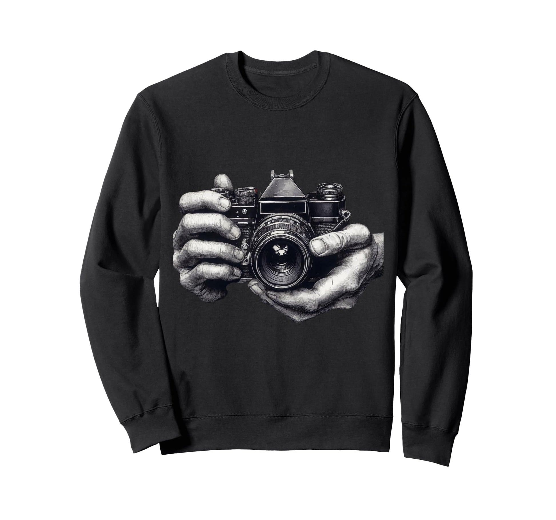 Camera Analog Slr Art Sweatshirt - Fun Novelty Design Men Women - T-Shirt, Sweatshirt, Hoodie