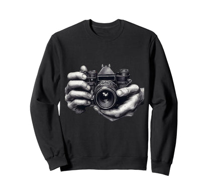 Camera Analog Slr Art Sweatshirt - Fun Novelty Design Men Women - T-Shirt, Sweatshirt, Hoodie