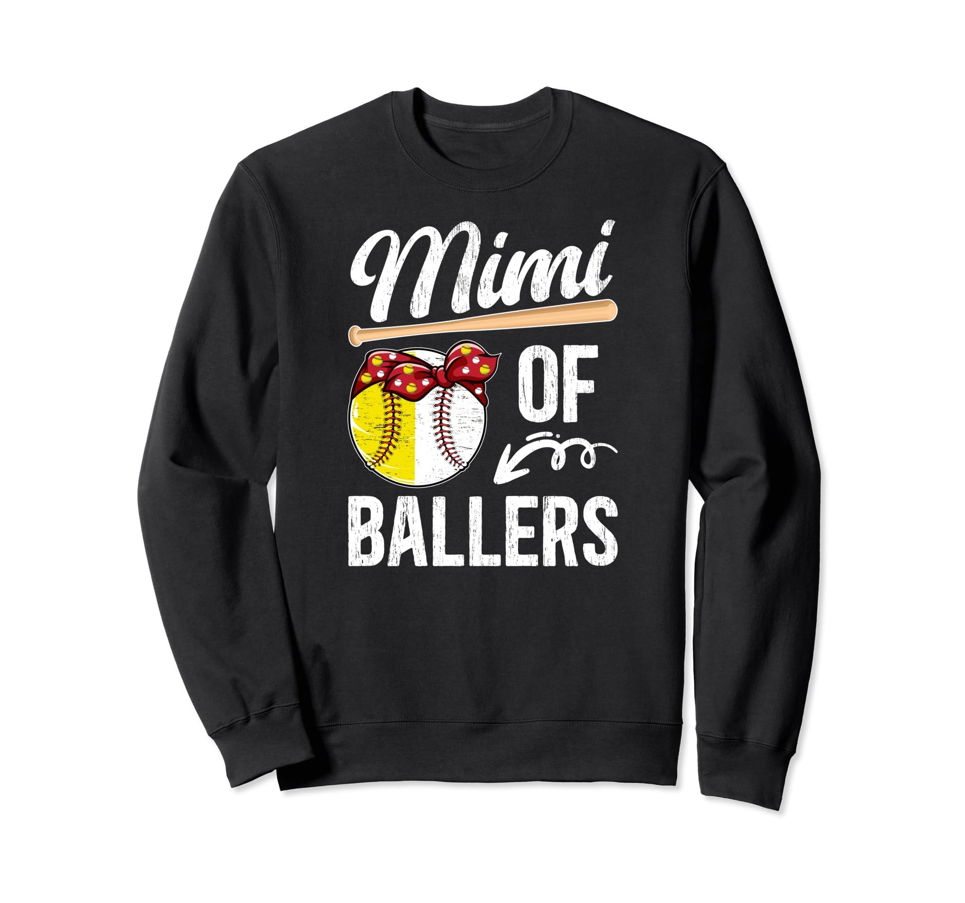 Mimi Ballers Baseball Softball Sweatshirt - Aesthetic Graphic for Adults - T-Shirt, Sweatshirt, Hoodie