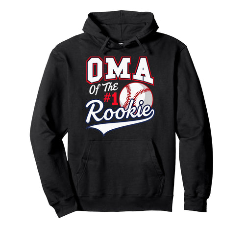 Grandma Oma Number 1 Rookie Baseball Hoodie - Custom Art Print Unisex - T-Shirt, Sweatshirt, Hoodie