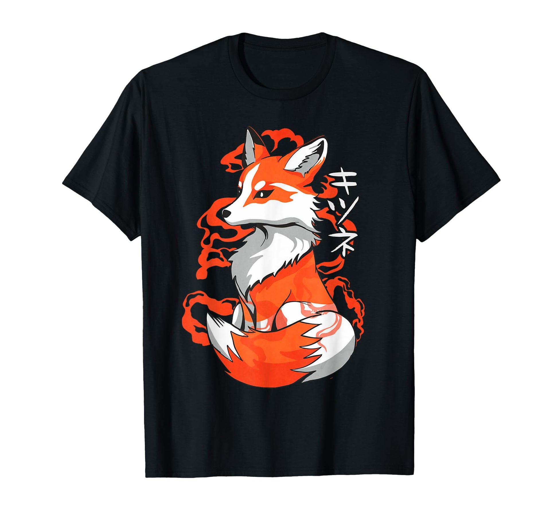 Fox Japanese Art Aesthetic T-Shirt - Casual Everyday Wear Men Women - T-Shirt, Sweatshirt, Hoodie