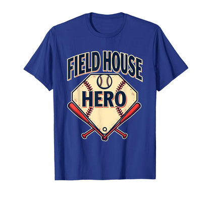 Field House Hero Baseball Mom T-Shirt - Custom Art Print for Adults - T-Shirt, Sweatshirt, Hoodie