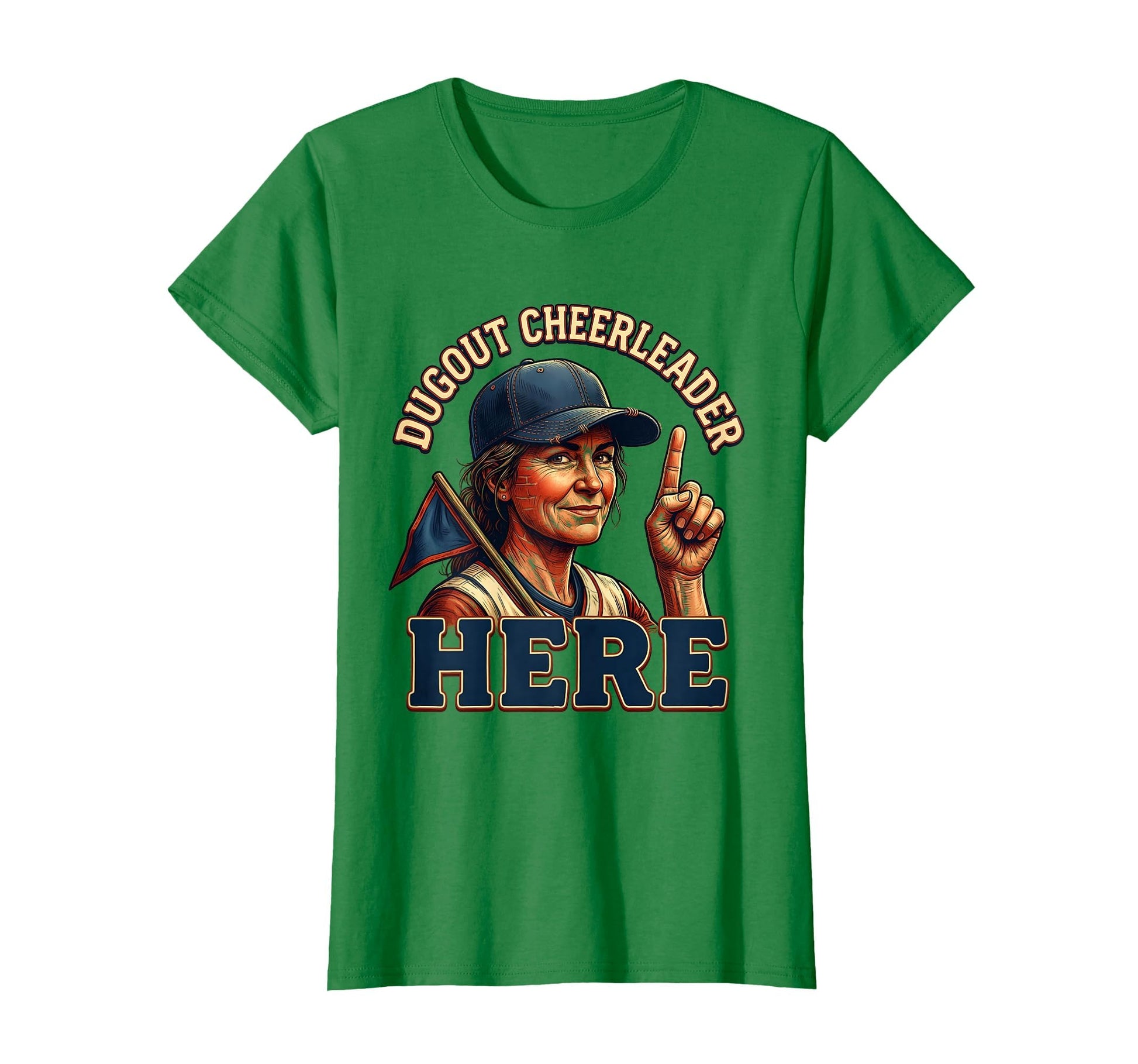 Dugout Cheerleader Baseball Mama T-Shirt - Streetwear Style Unisex - T-Shirt, Sweatshirt, Hoodie