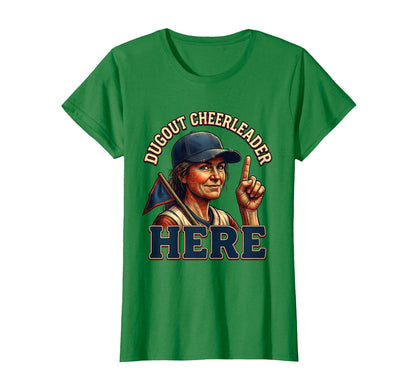 Dugout Cheerleader Baseball Mama T-Shirt - Streetwear Style Unisex - T-Shirt, Sweatshirt, Hoodie