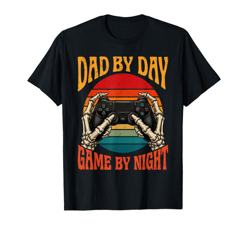 Funny Gamer Dad Skeleton Controller T-Shirt - Custom Art Print Unisex - T-Shirt, Sweatshirt, Hoodie