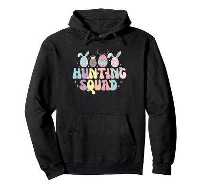 Easter Hunting Squad Easter Egg Bunny Hoodie - Streetwear Style Men Women - T-Shirt, Sweatshirt, Hoodie