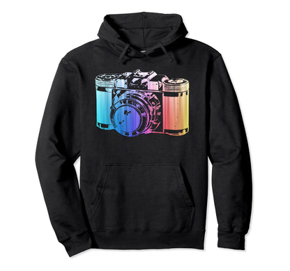 Photographer Gifts Camera Photographer Hoodie - Minimalist Print Men Women - T-Shirt, Sweatshirt, Hoodie