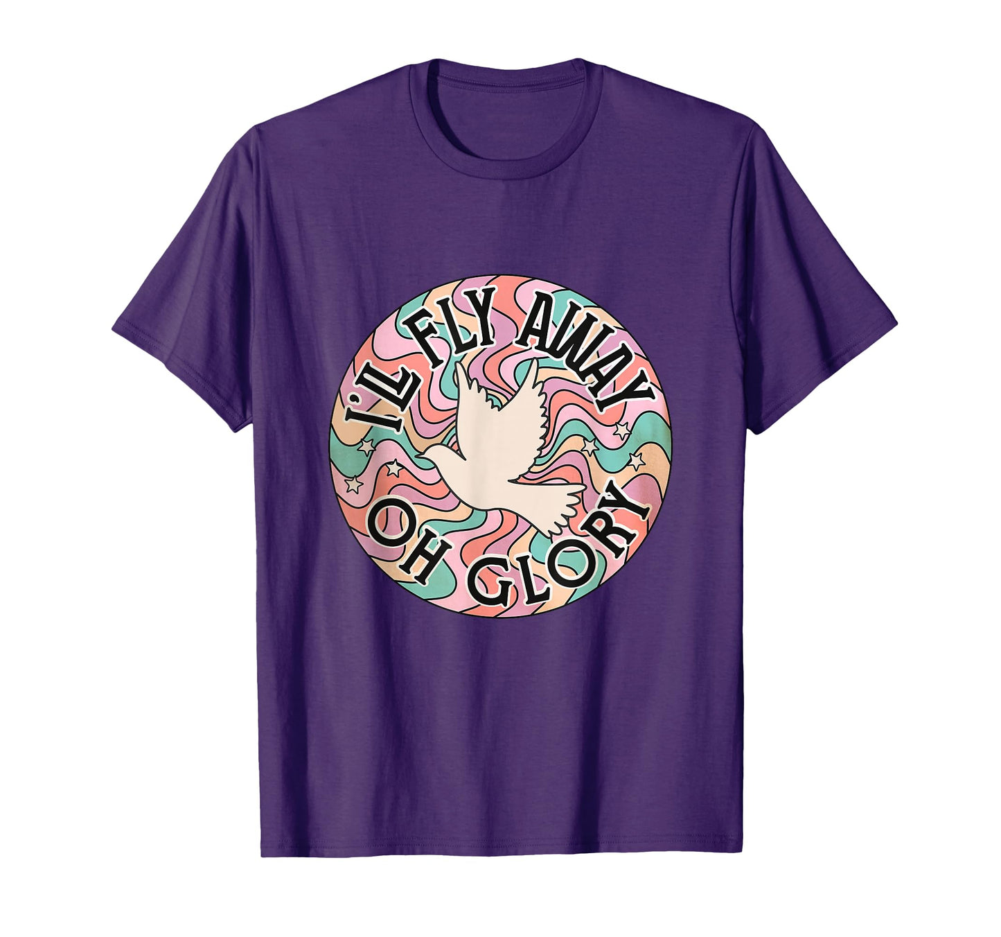 Ill Fly Away Oh Glory Funny Christian T-Shirt - Minimalist Print Men Women - T-Shirt, Sweatshirt, Hoodie