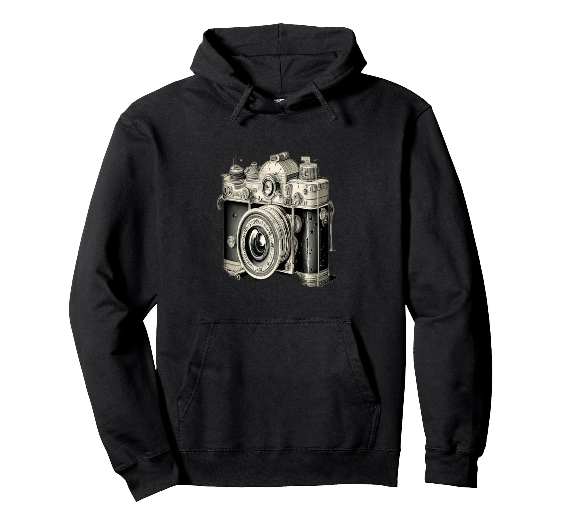 Camera Hoodie - Casual Everyday Wear for Adults - T-Shirt, Sweatshirt, Hoodie