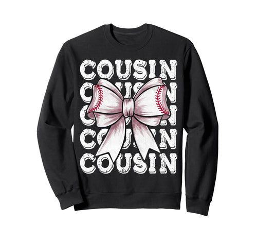 Coquette Baseball Cousin Matching Sweatshirt - Unique Graphic Men Women - T-Shirt, Sweatshirt, Hoodie