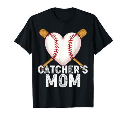 Baseball Catchers Mom T-Shirt - Fun Novelty Design for Adults - T-Shirt, Sweatshirt, Hoodie