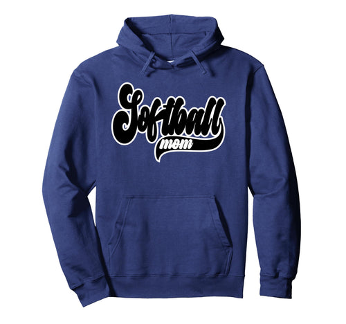 Softball Mom Sports Team Game Day Mama Hoodie - Trendy Graphic for Adults - T-Shirt, Sweatshirt, Hoodie