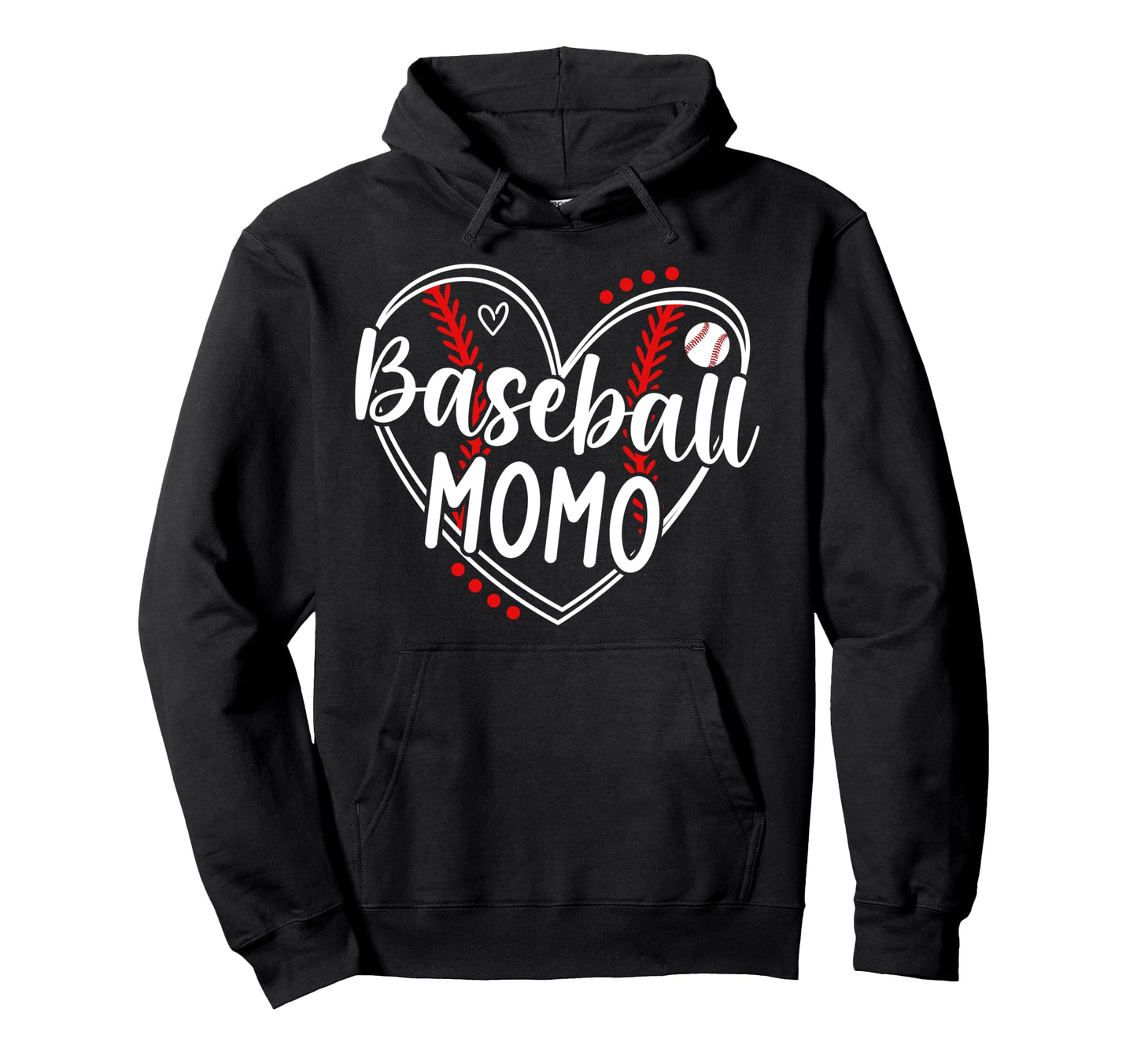 Baseball Momo Heart Momo Baseball Hoodie - Custom Art Print for Adults - T-Shirt, Sweatshirt, Hoodie
