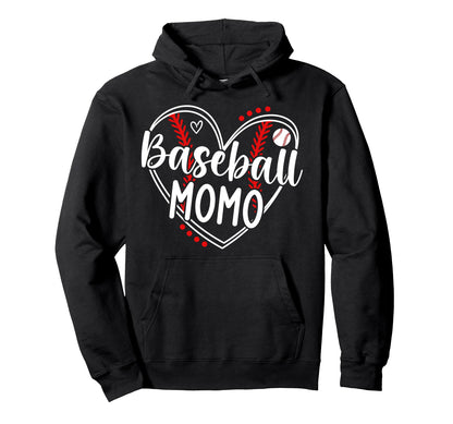 Baseball Momo Heart Momo Baseball Hoodie - Custom Art Print for Adults - T-Shirt, Sweatshirt, Hoodie
