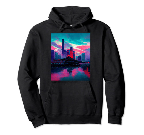Japanese Vaporwave Asian Inspired 80S Hoodie - Aesthetic Graphic for Adults - T-Shirt, Sweatshirt, Hoodie