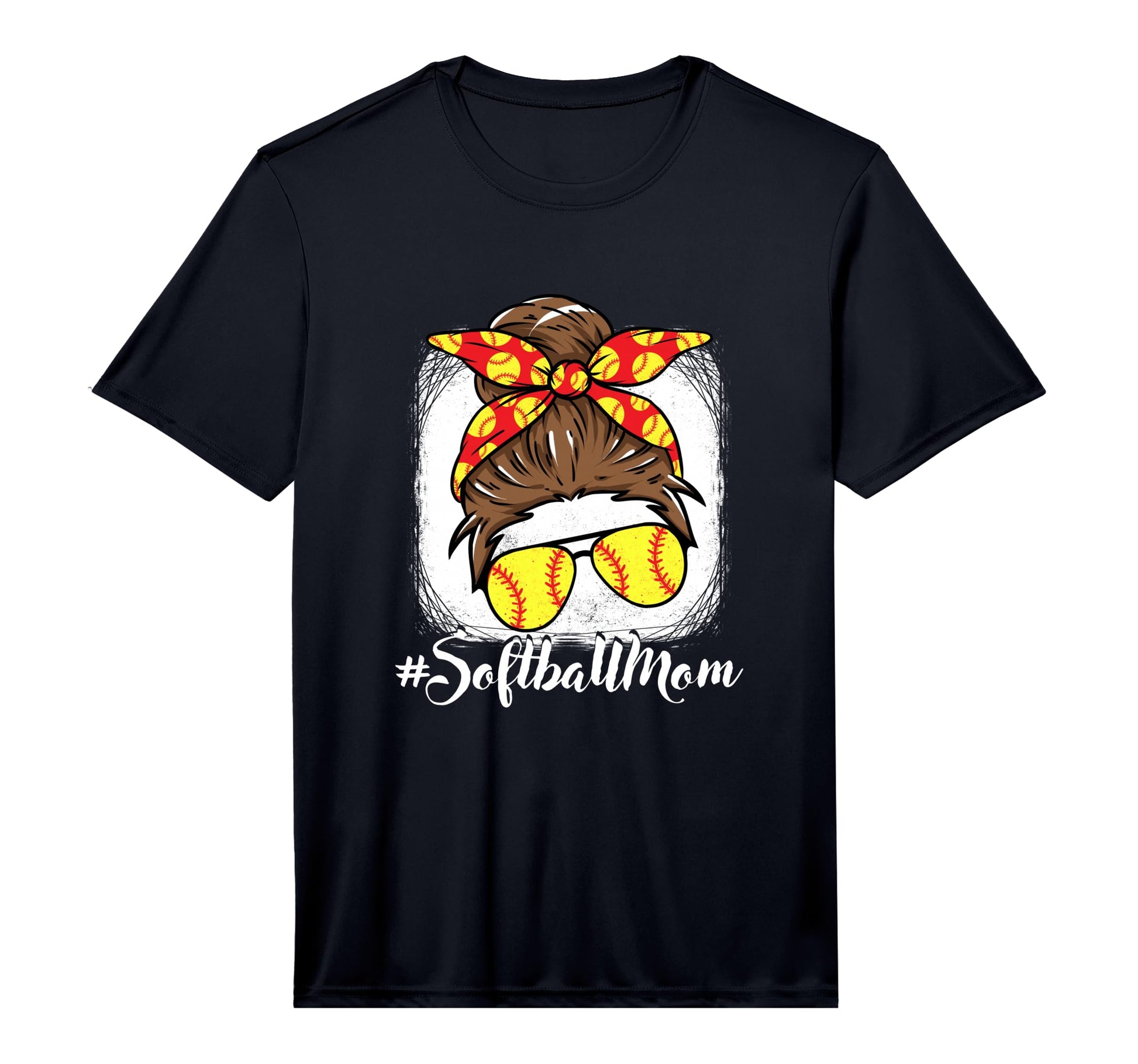 Mens Softball Mom Life Mama Mothers Day T-Shirt - Aesthetic Graphic Unisex - T-Shirt, Sweatshirt, Hoodie