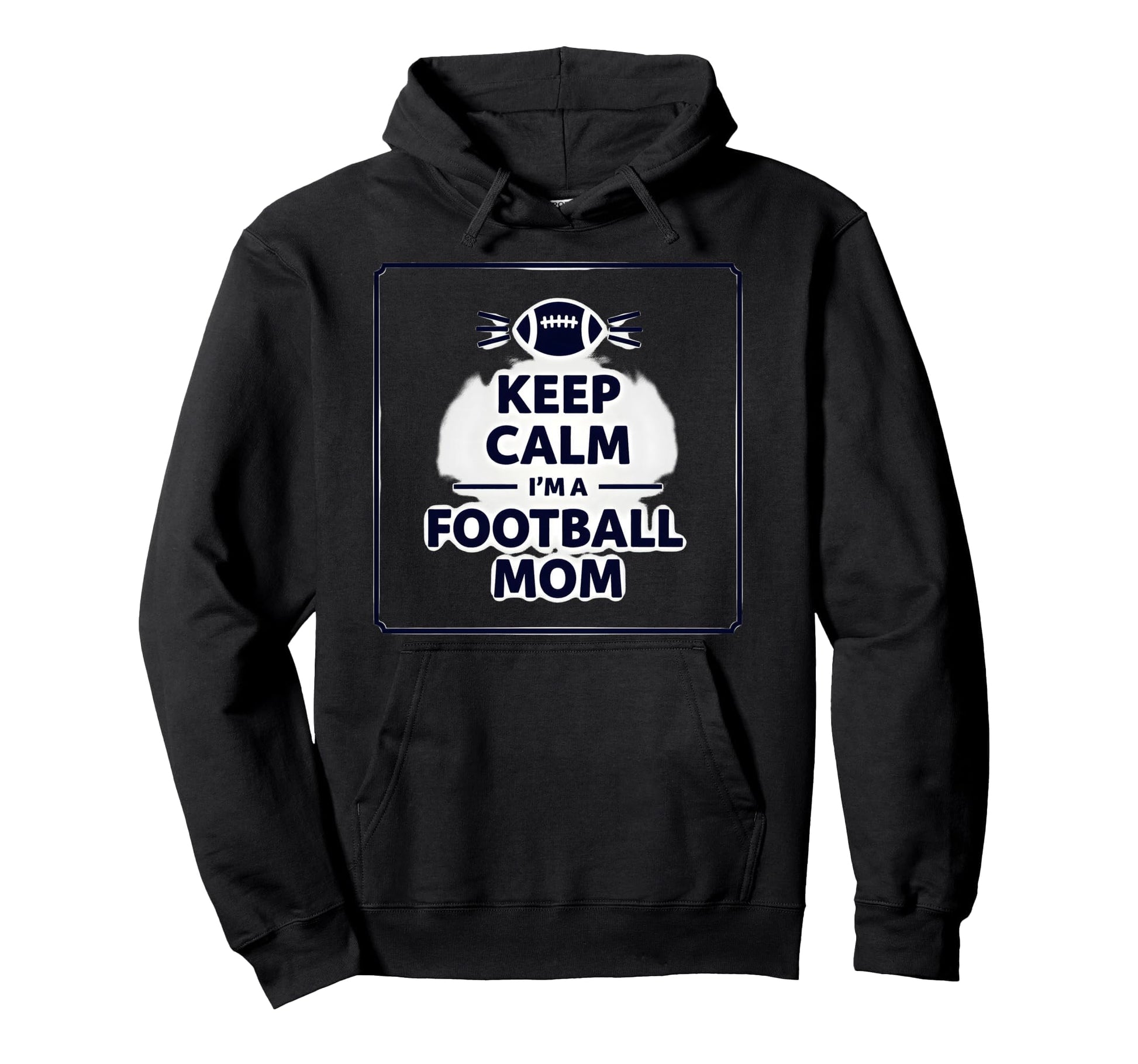 Keep Calm Game Day Flag Football Mom Hoodie - Minimalist Print Unisex - T-Shirt, Sweatshirt, Hoodie