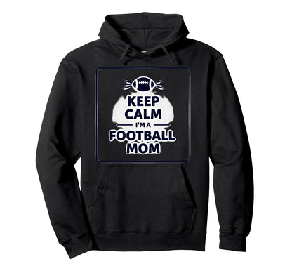 Keep Calm Game Day Flag Football Mom Hoodie - Minimalist Print Unisex - T-Shirt, Sweatshirt, Hoodie