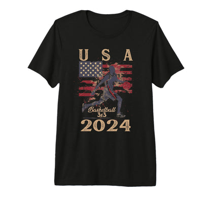Usa 2024 Fathers Day American Sport T-Shirt - Novelty Apparel for Adults - T-Shirt, Sweatshirt, Hoodie