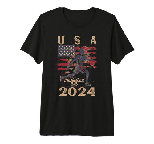 Usa 2024 Fathers Day American Sport T-Shirt - Novelty Apparel for Adults - T-Shirt, Sweatshirt, Hoodie