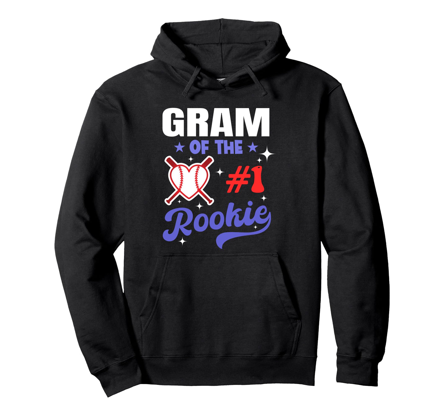 Gram Rookie 1St Baseball Birthday Hoodie - Custom Art Print Men Women - T-Shirt, Sweatshirt, Hoodie