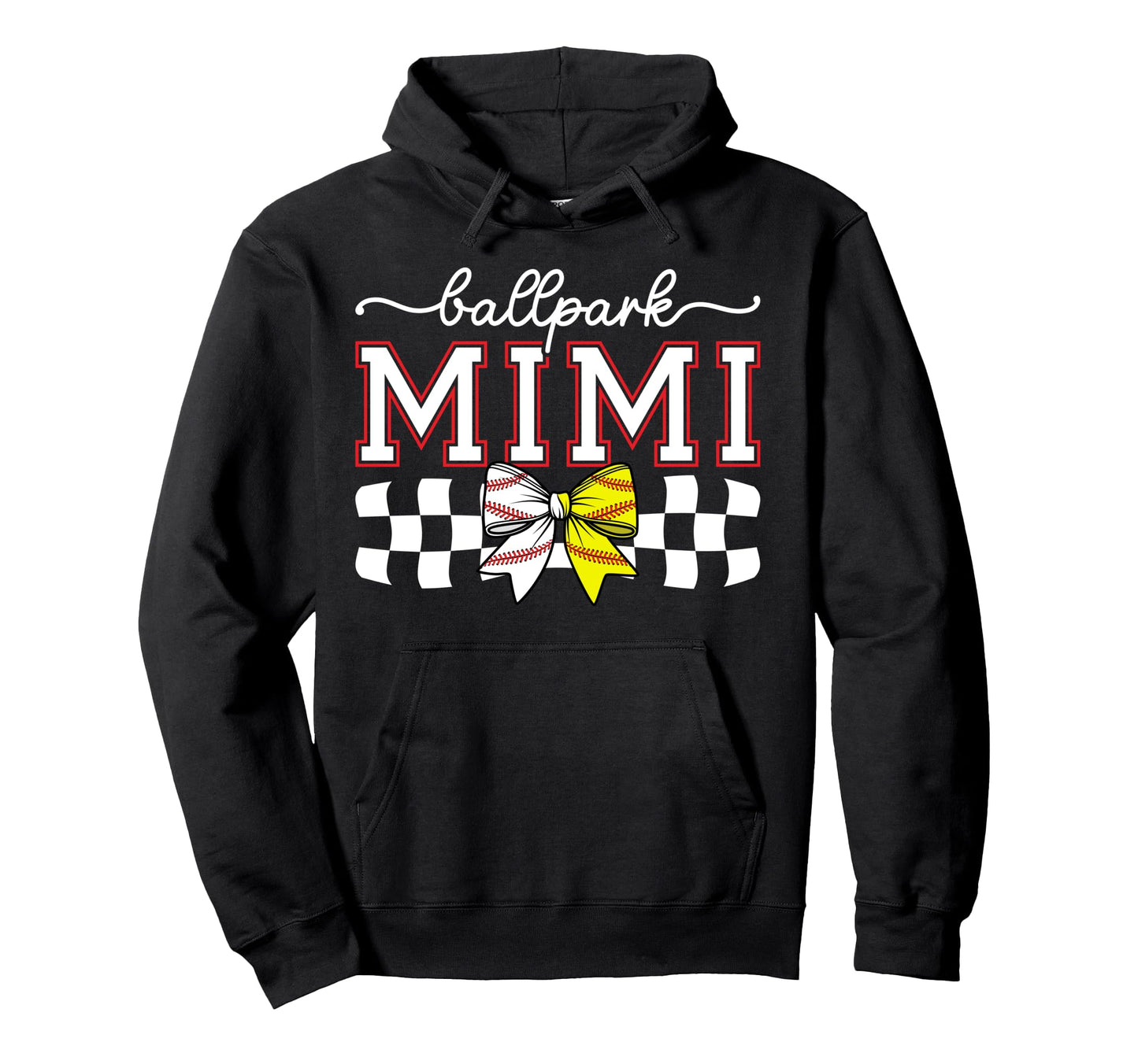 Ballpark Mimi Softball Baseball Hoodie - Casual Everyday Wear for Adults - T-Shirt, Sweatshirt, Hoodie