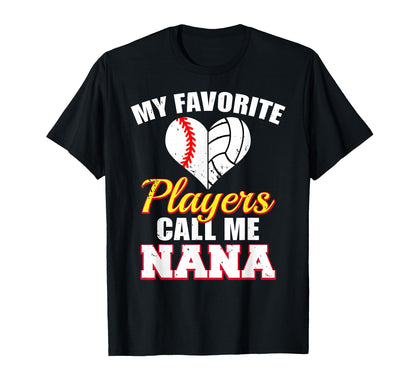 My Favorite Baseball Volleyball T-Shirt - Minimalist Print Men Women - T-Shirt, Sweatshirt, Hoodie