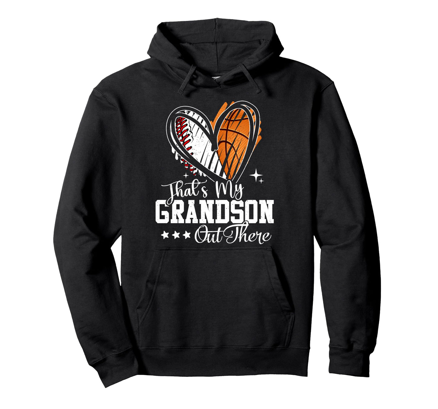 Thats My Grandson Out There Baseball Hoodie - Unique Graphic for Adults - T-Shirt, Sweatshirt, Hoodie