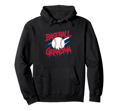 Baseball Grandma Hoodie - Custom Art Print Unisex - T-Shirt, Sweatshirt, Hoodie