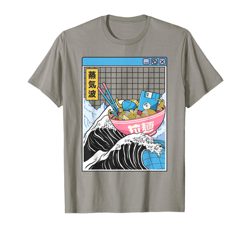 Digital Ramen Bowl Kanagawa Wave T-Shirt - Fun Novelty Design Unisex - T-Shirt, Sweatshirt, Hoodie